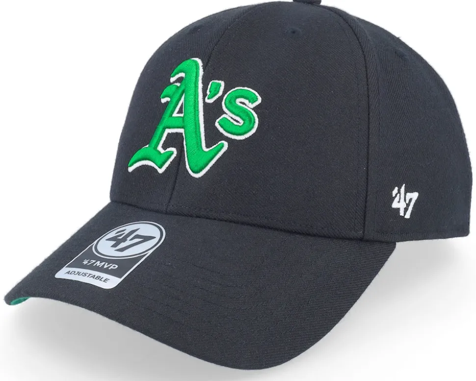 Oakland Athletics MLB Sure Shot 47 Mvp Black Adjustable - 47 Brand