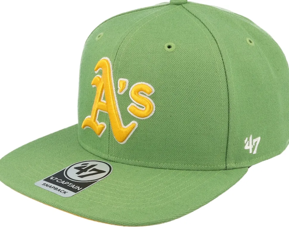 Oakland Athletics MLB Sure Shot Under 47 Captain Green Snapback - 47 Brand