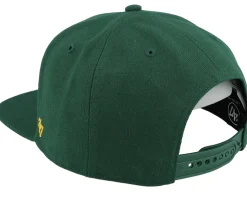 Oakland Athletics No Shot Script Under Captain Dark Green/Yellow Snapback - 47 Brand