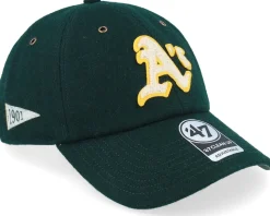Oakland Athletics Pennant Clean Up Dark Green Dad Cap - 47 Brand
