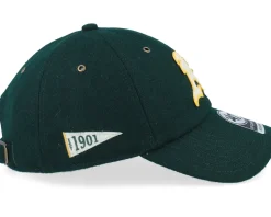Oakland Athletics Pennant Clean Up Dark Green Dad Cap - 47 Brand