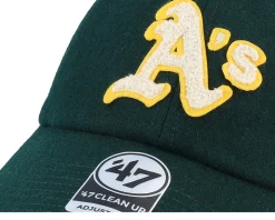 Oakland Athletics Pennant Clean Up Dark Green Dad Cap - 47 Brand