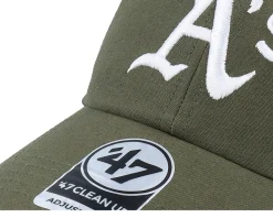 Oakland Athletics Petal Side Clean Up Sandalwood Dad Cap - 47 Brand