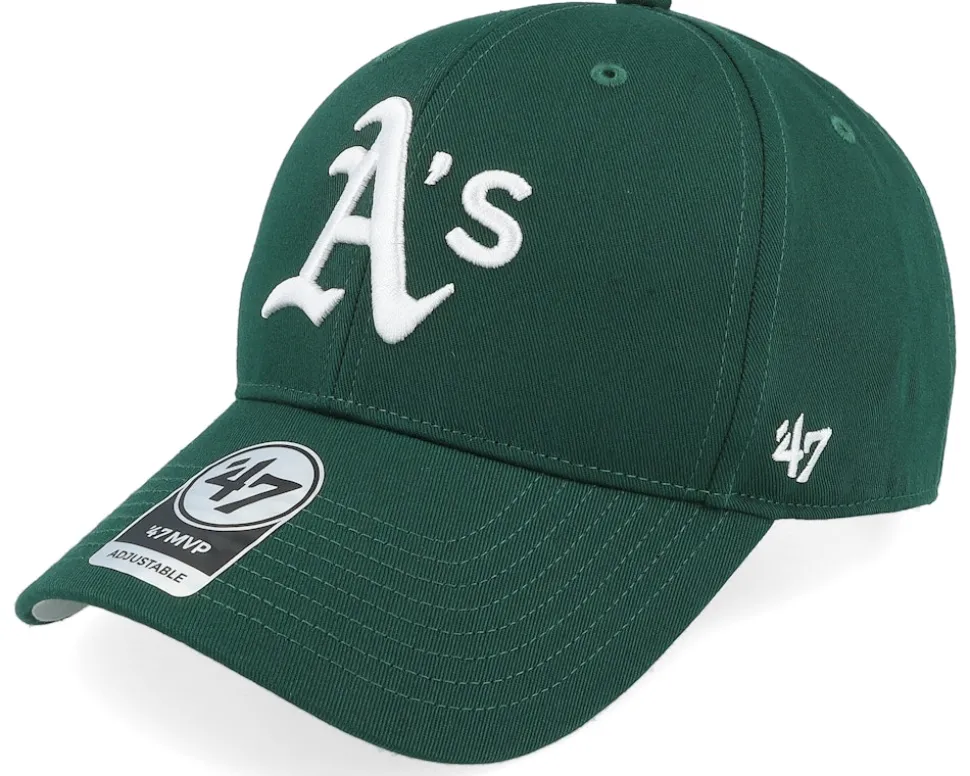 Oakland Athletics Raised Basic Mvp Dark Green Adjustable - 47 Brand
