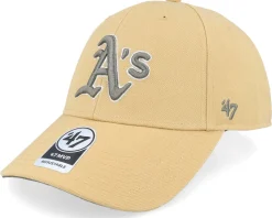 Oakland Athletics Sure Shot Snapback Mvp Light Tan Adjustable - 47 Brand