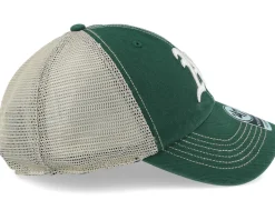Oakland Athletics Trawler Clean Up Dark Green Dad Cap Trucker - 47 Brand