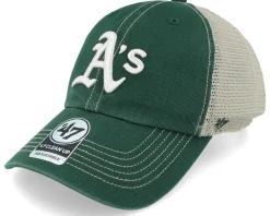 Oakland Athletics Trawler Clean Up Dark Green Dad Cap Trucker - 47 Brand