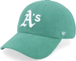 Oakland Athletics Wide Corduroy Clean Up Kelly Dad Cap - 47 Brand