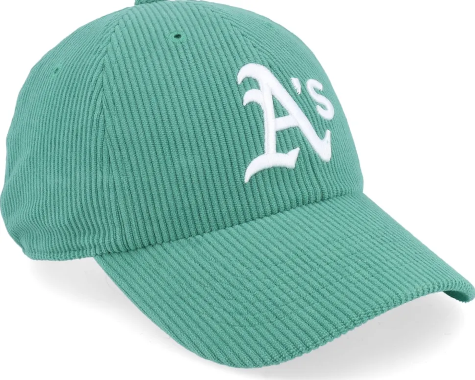 Oakland Athletics Wide Corduroy Clean Up Kelly Dad Cap - 47 Brand
