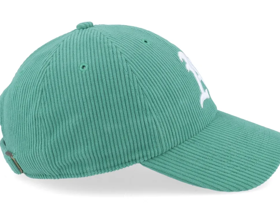 Oakland Athletics Wide Corduroy Clean Up Kelly Dad Cap - 47 Brand