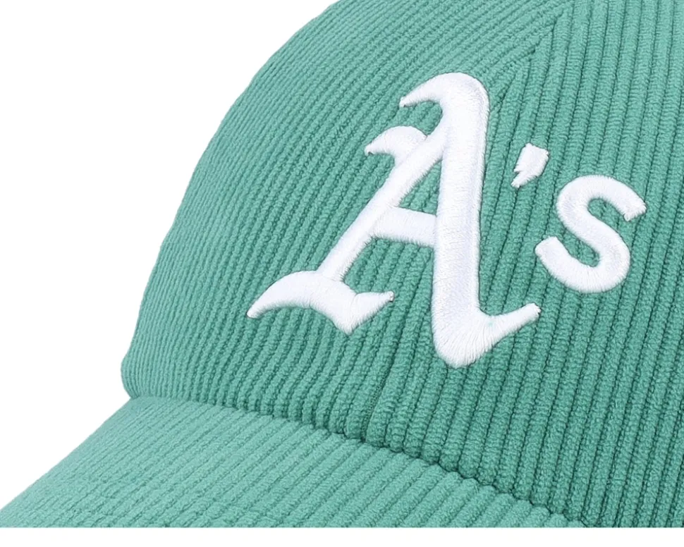 Oakland Athletics Wide Corduroy Clean Up Kelly Dad Cap - 47 Brand