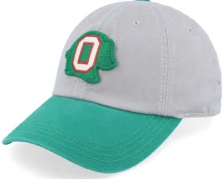 Oakland Oaks New Timer Slouch Gray & Kelly Dad Cap - American Needle