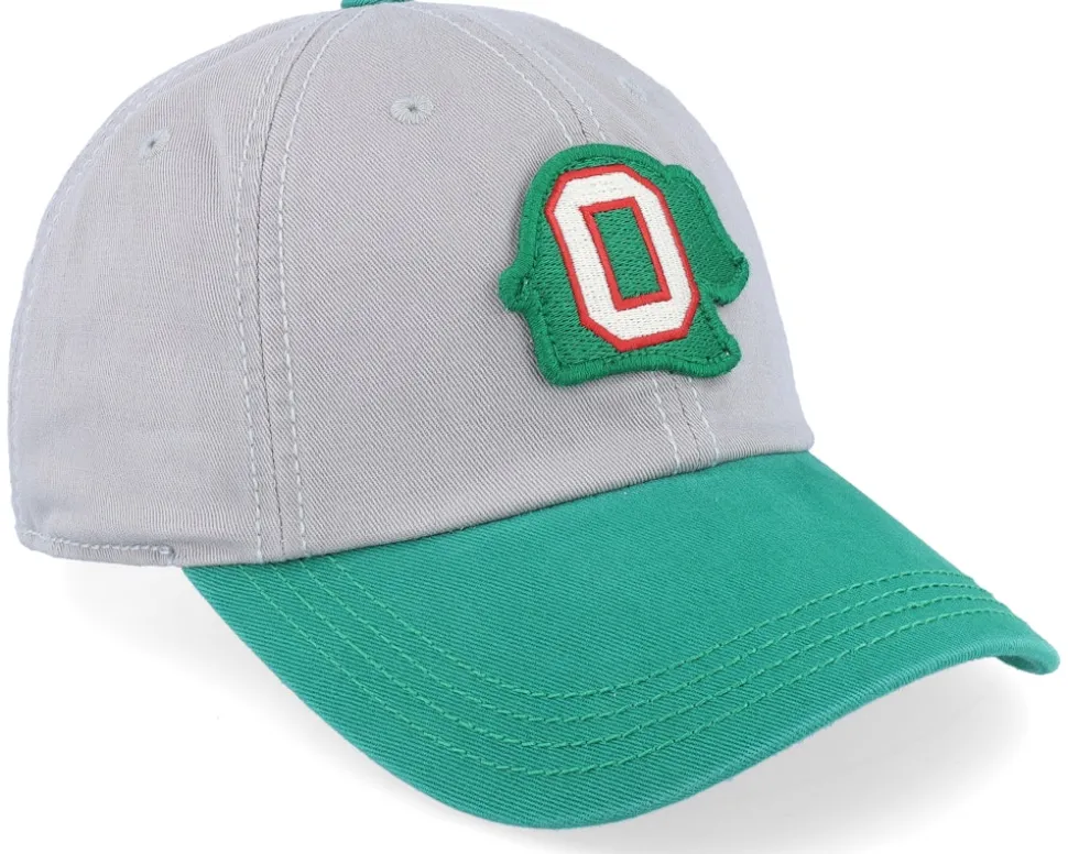 Oakland Oaks New Timer Slouch Gray & Kelly Dad Cap - American Needle