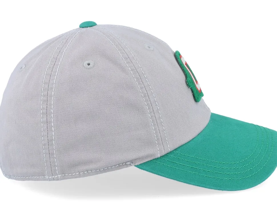 Oakland Oaks New Timer Slouch Gray & Kelly Dad Cap - American Needle