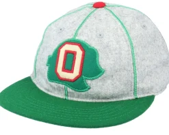 Oakland Oaks Statesman Grey & Dark Green Strapback - American Needle
