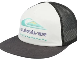 Oasis Snow White/Charcoal Trucker - Quiksilver