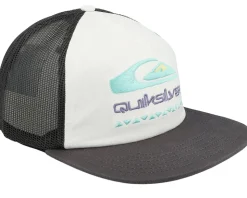 Oasis Snow White/Charcoal Trucker - Quiksilver
