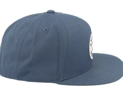 Oath III Flint Stone Blue/White Snapback - Brixton