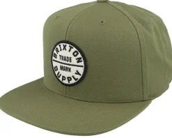 Oath III Olive Surplus/White Snapback - Brixton