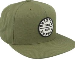 Oath III Olive Surplus/White Snapback - Brixton