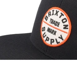 Oath III Washed Black/Orange Snapback - Brixton
