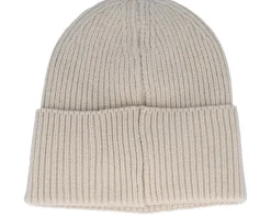 Oatmeal Oversized Cuff Blank Beanie - Beechfield