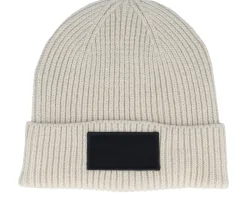 Oatmeal/Black Fashion Patch Cuff - Beechfield