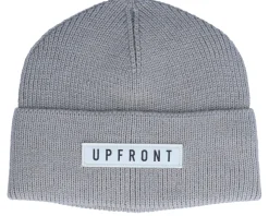 Ocean Knit Beanie Grey Cuff - Upfront