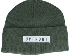 Ocean Knit Beanie Olive Cuff - Upfront