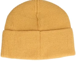 Ocean Knit Beanie Yellow Cuff - Upfront