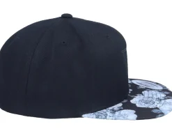 Ocean Sunset Geometric Black/Rose Grey Snapback - Iconic