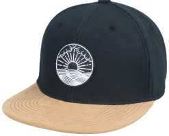Ocean Sunset Patch Black/Suede Snapback - Iconic