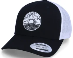 Ocean Sunset Patch Black/White Trucker - Iconic