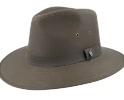 Oilcloth Safari Olive Fedora - Jaxon & James