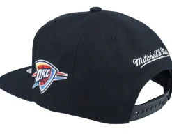 Oklahoma City Thunder Team Script 2.0 Black Snapback - Mitchell & Ness