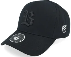 Old English B Black On Black A-Frame Adjustable - Bearded Man