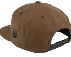 Old English B Brown Snapback - Bearded Man