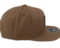 Old English B Brown Snapback - Bearded Man