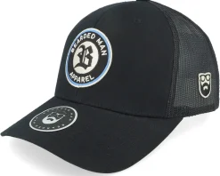 Old English B Patch Black Trucker