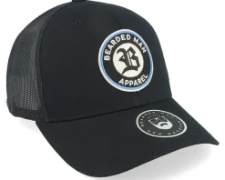 Old English B Patch Black Trucker