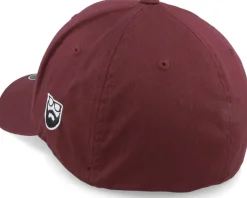 Old English B White On Maroon Flexfit - Bearded Man