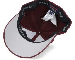 Old English B White On Maroon Flexfit - Bearded Man