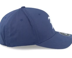 Old English B White On Navy Flexfit - Bearded Man