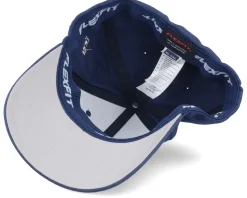 Old English B White On Navy Flexfit - Bearded Man