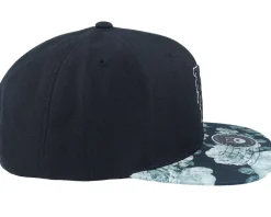 Old English Logo Black/Grey Rose Snapback - Bearded Man