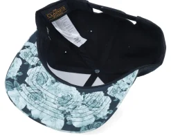 Old English Logo Black/Grey Rose Snapback - Bearded Man
