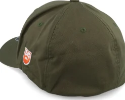 Old English Logo Olive Flexfit - Bearded Man