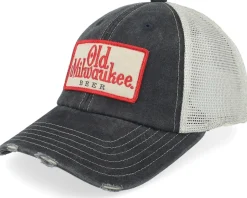 Old Milwaukee Orville Black/Stone Trucker - American Needle
