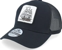 Old Ship Patch Black Trucker - Iconic