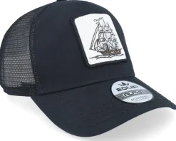 Old Ship Patch Black Trucker - Iconic